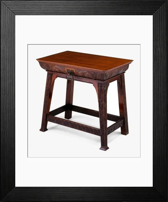 Framed Print : Side Table, England, c. 1890. Creator: Arthur Heygate Mackmurdo Framed Print : Side Table, England, c. 1890. Creator: Arthur Heygate Mackmurdo