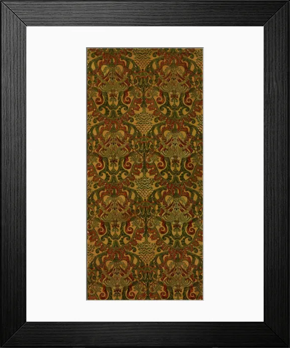 Framed Print : Panel (Formerly Furnishing Textiles), England, Late 1880s / early 1890s Framed Print : Panel (Formerly Furnishing Textiles), England, Late 1880s / early 1890s