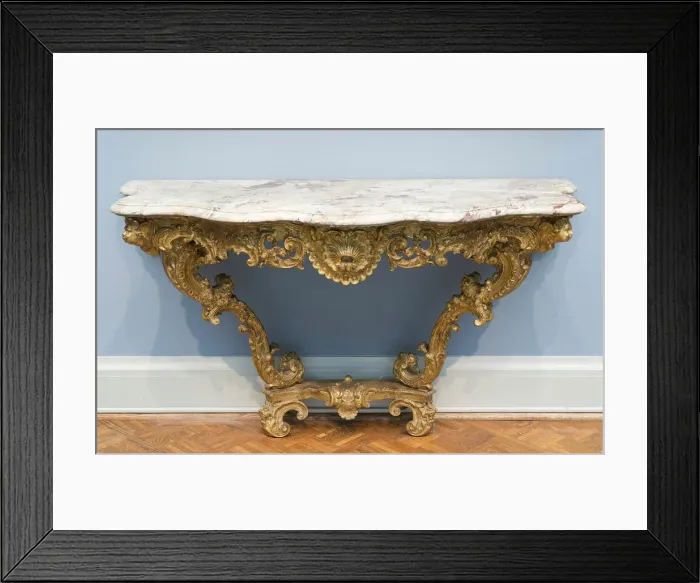 Framed Print : Console Table, France, c. 1735. Creator: Francois Roumier Framed Print : Console Table, France, c. 1735. Creator: Francois Roumier