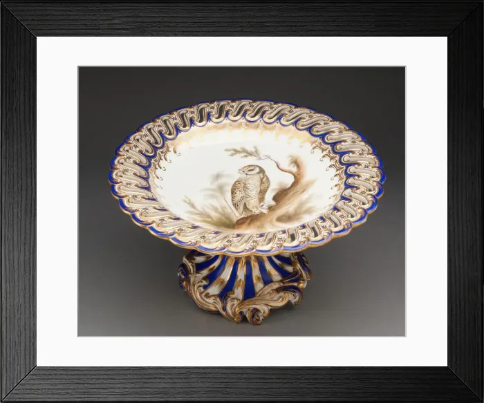 Framed Print : Compote, Worcester, 1849. Creator: Chamberlain and Company Framed Print : Compote, Worcester, 1849. Creator: Chamberlain and Company