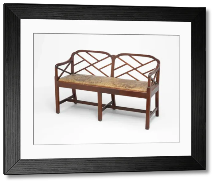 Framed Print : Settee, England, 1771 / 72. Creator: Joseph Walter Framed Print : Settee, England, 1771 / 72. Creator: Joseph Walter