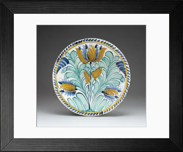Framed Print : Charger, Bristol, 1700 / 25. Creator: Unknown Framed Print : Charger, Bristol, 1700 / 25. Creator: Unknown