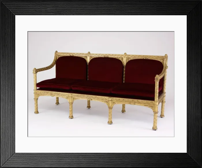 Framed Print : Sofa, London, 1807. Creator: James Wyatt Framed Print : Sofa, London, 1807. Creator: James Wyatt