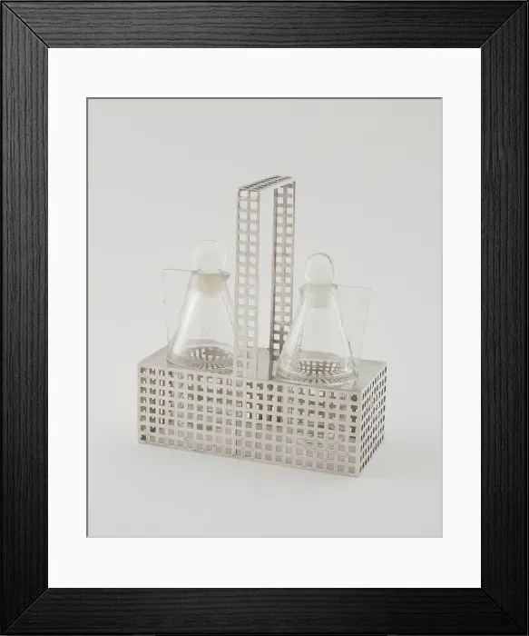 Framed Print : Cruet Stand, Vienna, 1904  /  05. Creators: Koloman Moser, Alfred Mayer