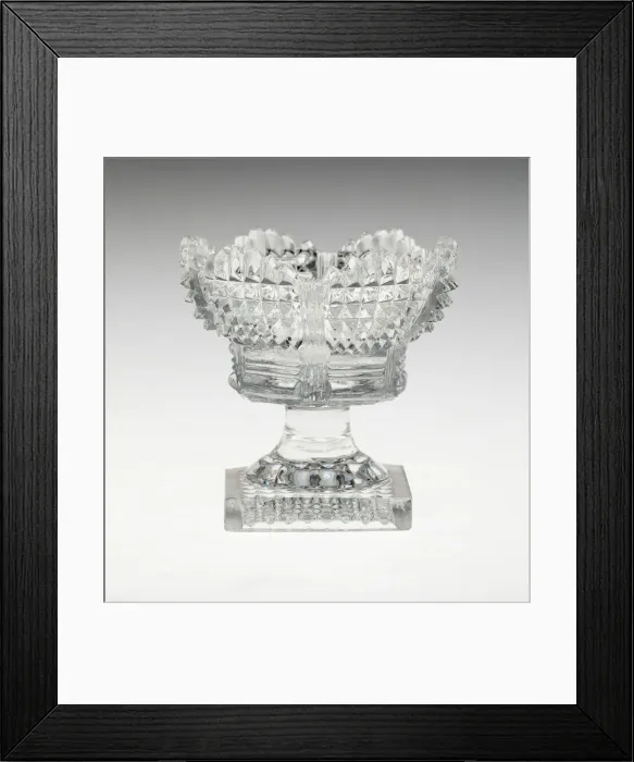 Framed Print : Two Salts, Luneville, c. 1830. Creator: Baccarat Glasshouse Framed Print : Two Salts, Luneville, c. 1830. Creator: Baccarat Glasshouse