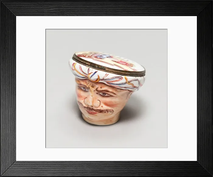 Framed Print : Bonbonniere: Head of a Turk, England, c. 1765. Creator: Unknown Framed Print : Bonbonniere: Head of a Turk, England, c. 1765. Creator: Unknown