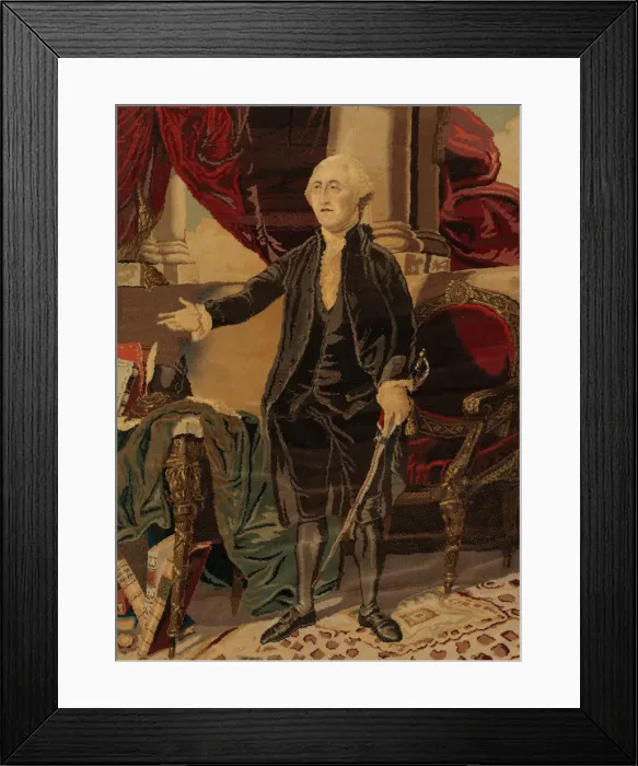 Framed Print : Portrait of George Washington, England, c. 1860. Creators: George Washington Framed Print : Portrait of George Washington, England, c. 1860. Creators: George Washington