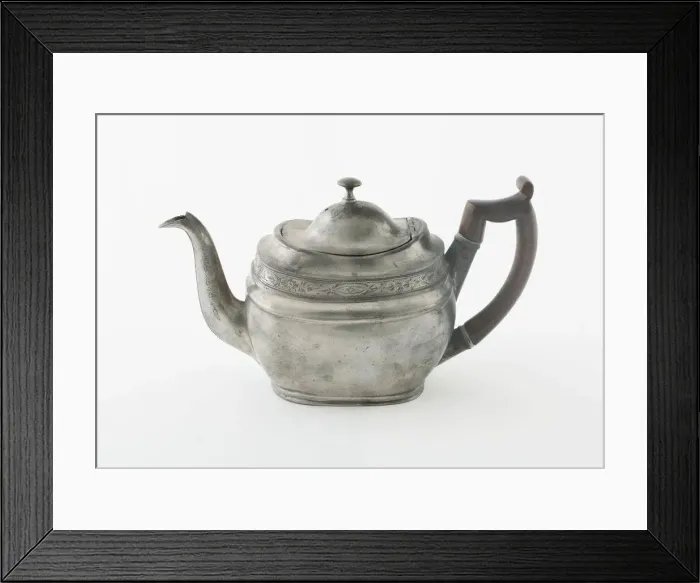 Framed Print : Teapot, Birmingham, c. 1820. Creator: Birch and Villers (John Birch and William Villers) Framed Print : Teapot, Birmingham, c. 1820. Creator: Birch and Villers (John Birch and William Villers)