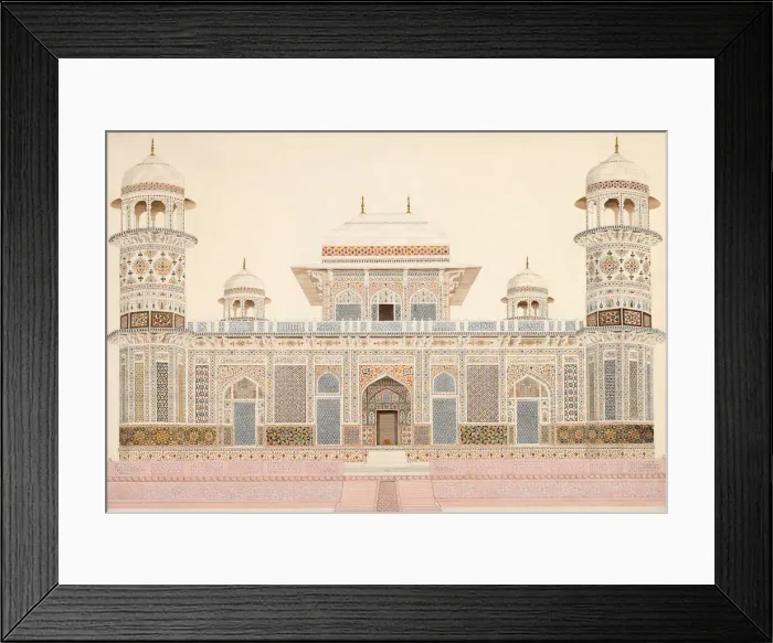 Framed Print : I timad-ud-Daulas Tomb at Agra, c. 1820. Creator: Unknown Framed Print : I timad-ud-Daulas Tomb at Agra, c. 1820. Creator: Unknown