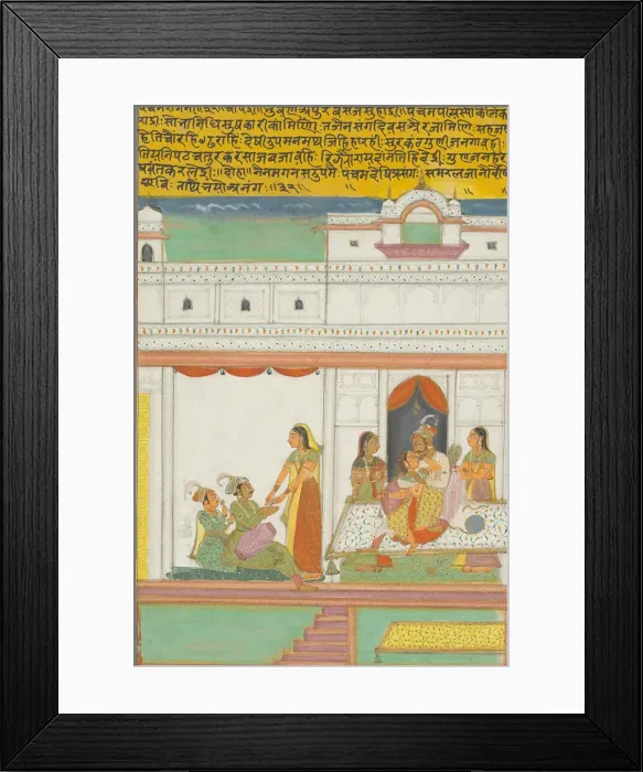 Framed Print : Panchama Ragini, Page from a Jaipur Ragamala Set, 1750 / 70. Creator: Unknown Framed Print : Panchama Ragini, Page from a Jaipur Ragamala Set, 1750 / 70. Creator: Unknown