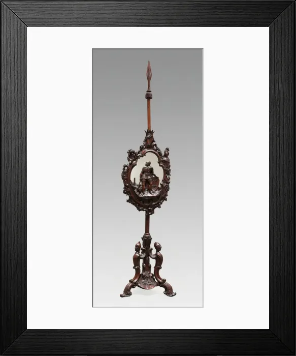 Framed Print : Pole-Screen, Dublin, c. 1851. Creator: Arthur James Jones and Son Framed Print : Pole-Screen, Dublin, c. 1851. Creator: Arthur James Jones and Son