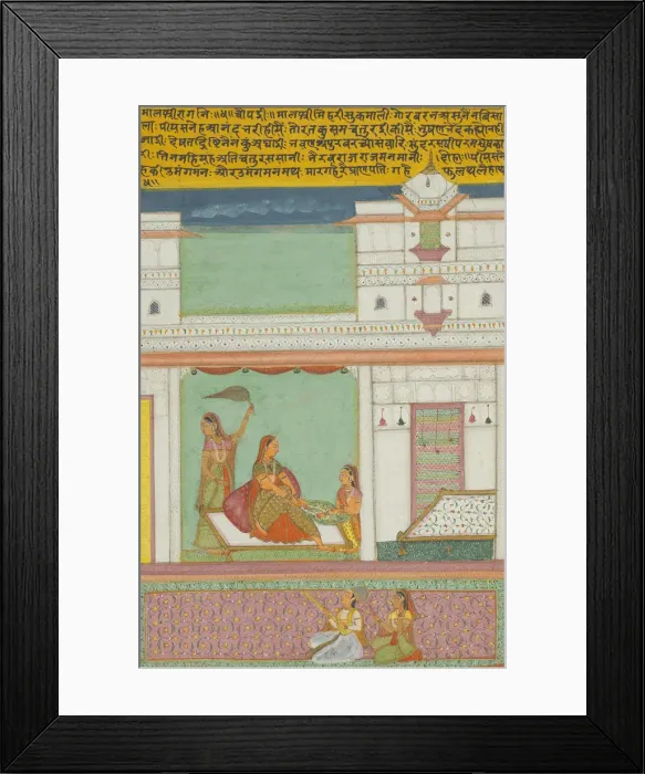 Framed Print : Malashri Ragini, Page from a Jaipur Ragamala Set, 1750 / 70. Creator: Unknown Framed Print : Malashri Ragini, Page from a Jaipur Ragamala Set, 1750 / 70. Creator: Unknown