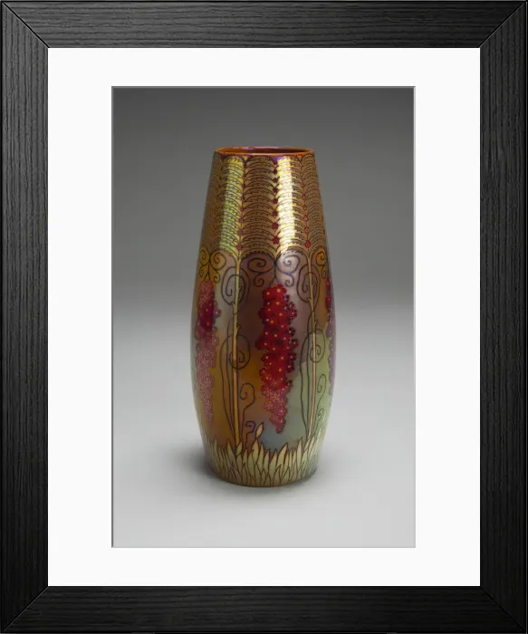 Framed Print : Vase, Hungary, 1898 / 1900. Creators: Jozsef Rippl-Ronai, Zsolnay-Pecs Framed Print : Vase, Hungary, 1898 / 1900. Creators: Jozsef Rippl-Ronai, Zsolnay-Pecs