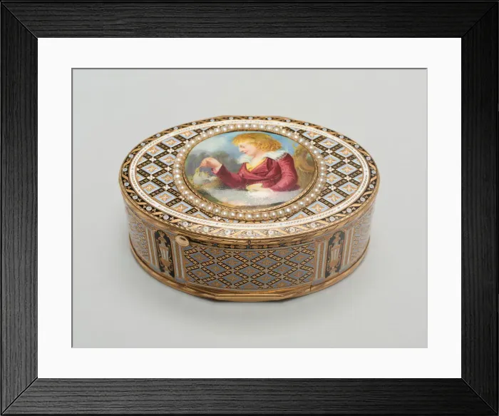Framed Print : Snuff Box, Austria, Early 19th century. Creator: Jacob Frisard Framed Print : Snuff Box, Austria, Early 19th century. Creator: Jacob Frisard