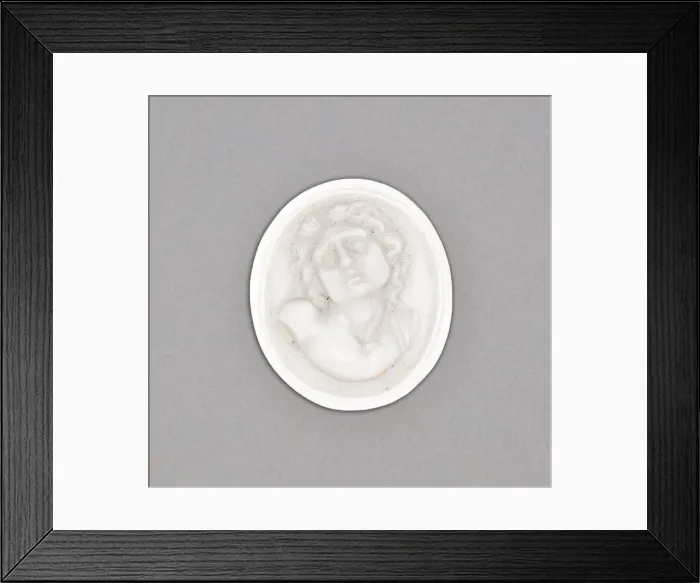 Framed Print : Cameo, Scotland, Late 18th century. Creator: James Tassie Framed Print : Cameo, Scotland, Late 18th century. Creator: James Tassie