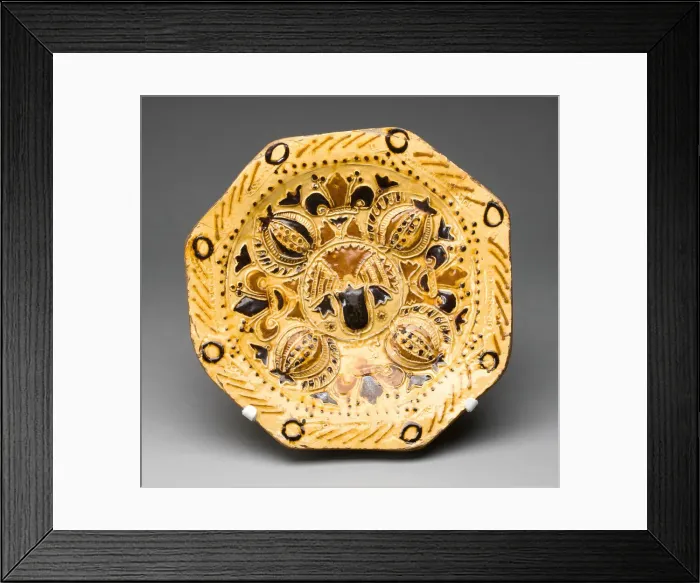 Framed Print : Dish, Staffordshire, c. 1715. Creator: John Simpson III Framed Print : Dish, Staffordshire, c. 1715. Creator: John Simpson III