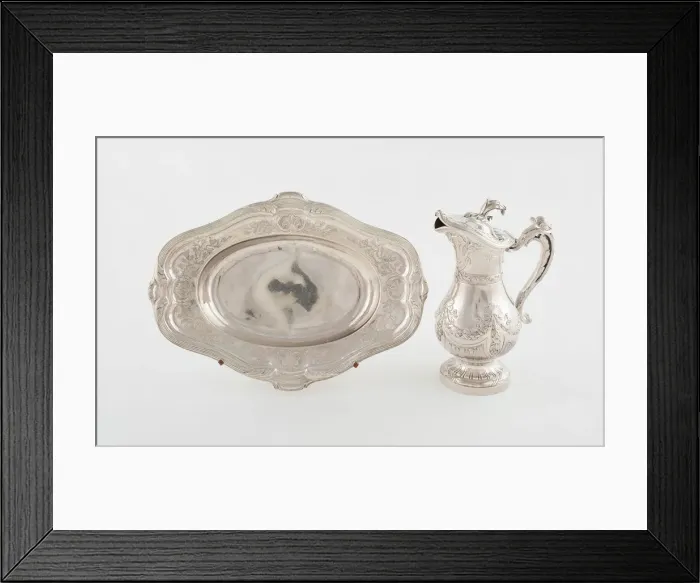 Framed Print : Ewer and Basin, Montpellier, 1766. Creator: Jean Bellon Framed Print : Ewer and Basin, Montpellier, 1766. Creator: Jean Bellon