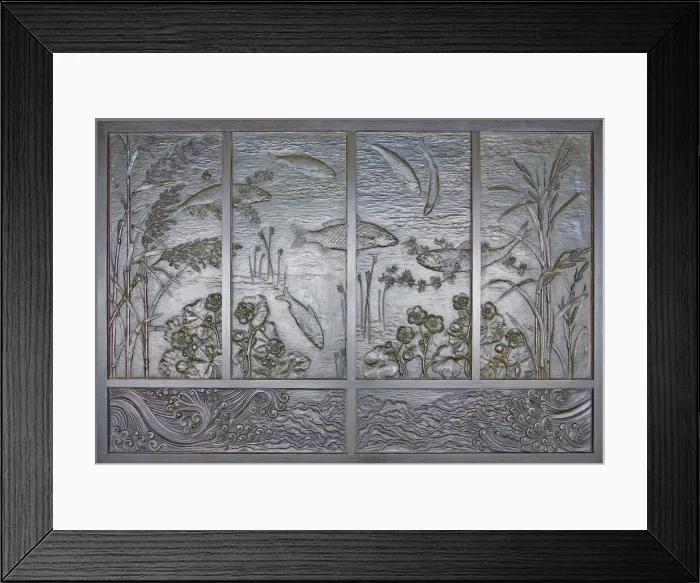 Framed Print : Fountain Panel, Norwich, 1871. Creators: Thomas Jeckyll, Barnard, Bishop & Barnards Framed Print : Fountain Panel, Norwich, 1871. Creators: Thomas Jeckyll, Barnard, Bishop & Barnards