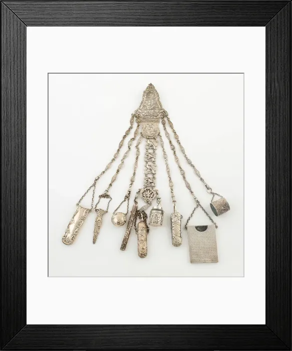 Framed Print : Chatelaine, London, 1861 / 99. Creator: Unknown Framed Print : Chatelaine, London, 1861 / 99. Creator: Unknown