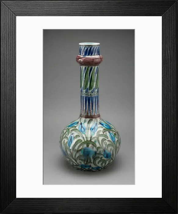 Framed Print : Vase, England, c. 1885. Creator: William de Morgan