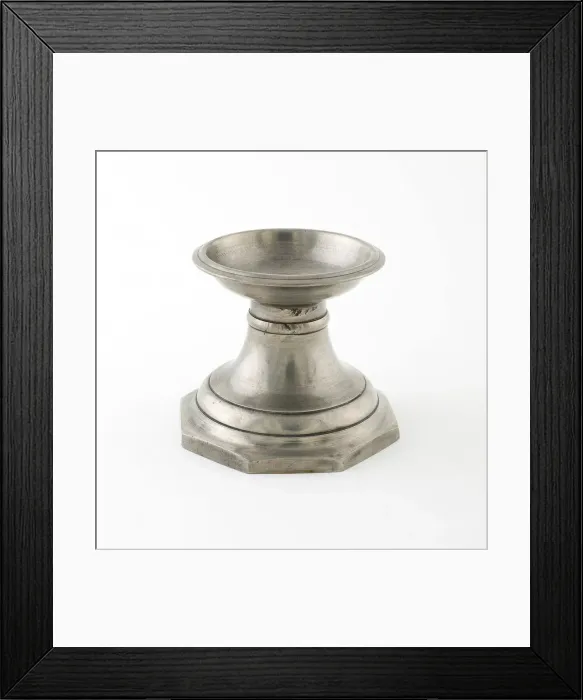 Framed Print : Footed Salt Cellar with Octogonal Base, Angers, c. 1830. Creator: Louis Alegre Framed Print : Footed Salt Cellar with Octogonal Base, Angers, c. 1830. Creator: Louis Alegre