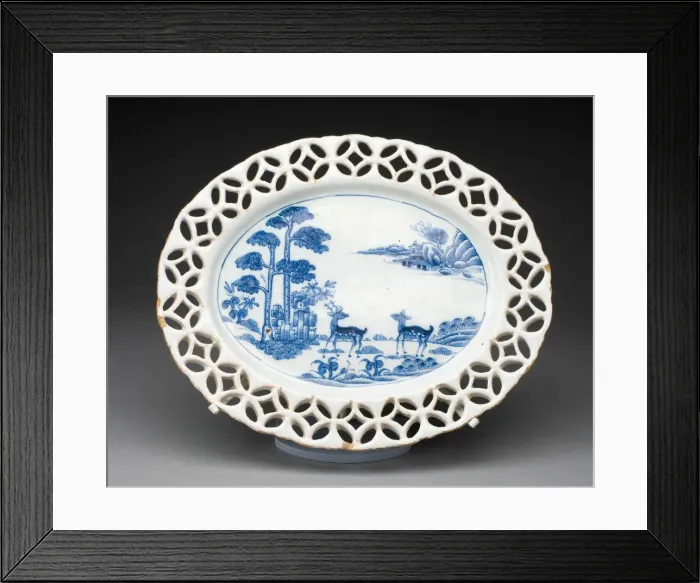 Framed Print : Platter, Dublin, c. 1740. Creator: Unknown