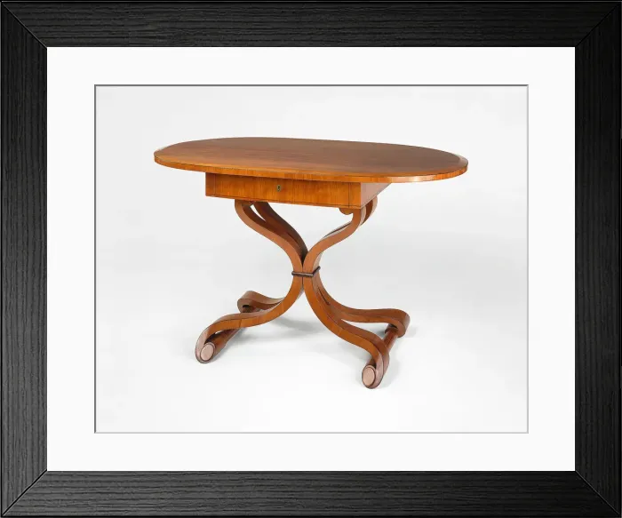 Framed Print : Center Table, Austria, c. 1820. Creators: Josef Danhauser senior, Josef Danhauser junior Framed Print : Center Table, Austria, c. 1820. Creators: Josef Danhauser senior, Josef Danhauser junior