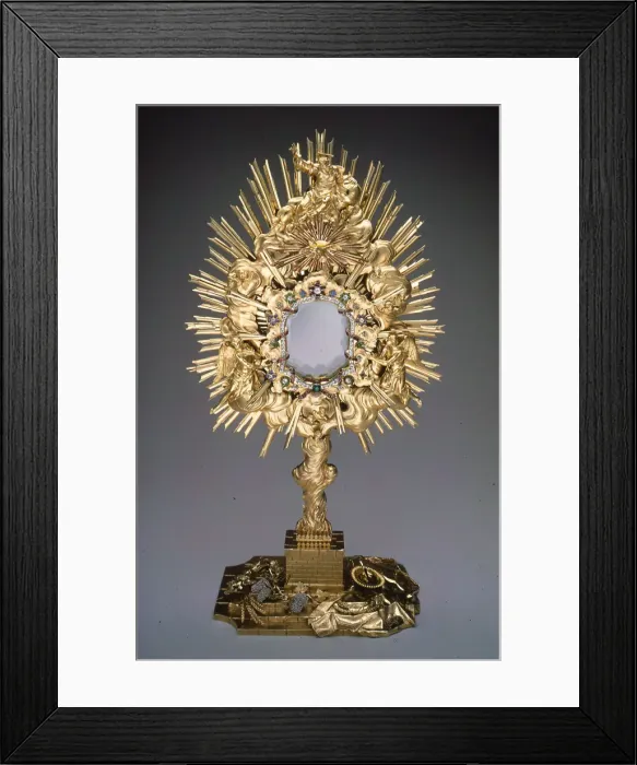 Framed Print : Monstrance, Vienna, 1762. Creator: Joseph Moser Framed Print : Monstrance, Vienna, 1762. Creator: Joseph Moser