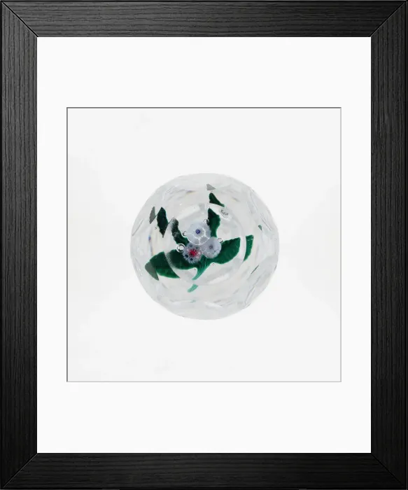Framed Print : Paperweight, New York City, c. 1880. Creator: Gilliland Glass Manufactory Framed Print : Paperweight, New York City, c. 1880. Creator: Gilliland Glass Manufactory