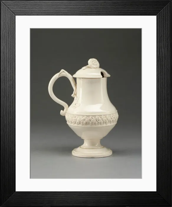 Framed Print : Mustard Pot, Yorkshire, 1780 / 90. Creator: Leeds Pottery Framed Print : Mustard Pot, Yorkshire, 1780 / 90. Creator: Leeds Pottery