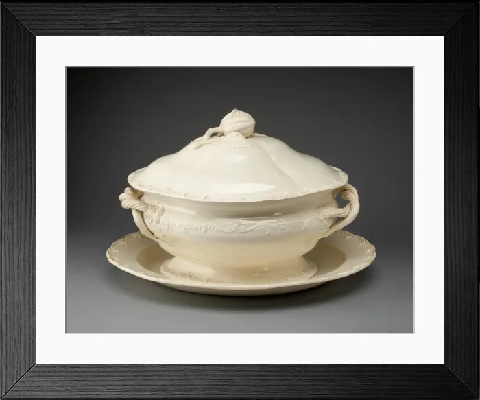 Framed Print : Tureen and Stand, Yorkshire, 1780 / 90. Creator: Leeds Pottery Framed Print : Tureen and Stand, Yorkshire, 1780 / 90. Creator: Leeds Pottery