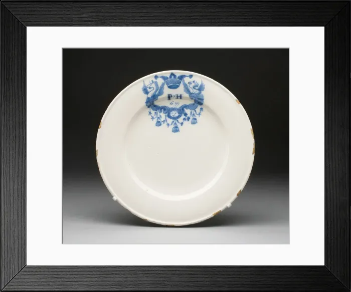 Framed Print : Plate, Haarlem, 1699. Creator: Unknown Framed Print : Plate, Haarlem, 1699. Creator: Unknown