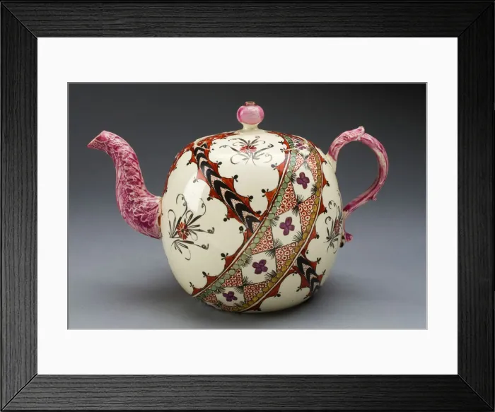 Framed Print : Teapot, Leeds, c. 1770. Creator: Unknown Framed Print : Teapot, Leeds, c. 1770. Creator: Unknown