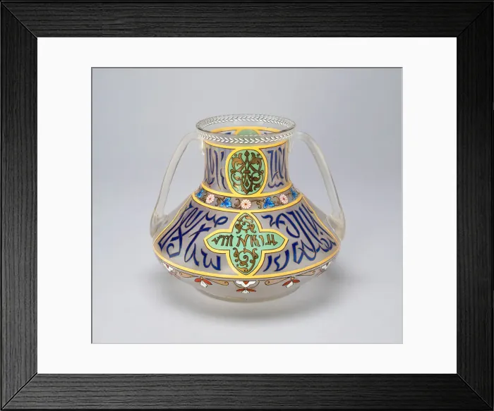 Framed Print : Vase, Silesia, c. 1900. Creators: Fritz Heckert Glass Refinery and Glassworks, Otto Thamm Framed Print : Vase, Silesia, c. 1900. Creators: Fritz Heckert Glass Refinery and Glassworks, Otto Thamm