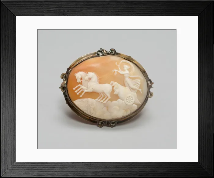 Framed Print : Brooch, Glasgow, Mid 19th century. Creator: Unknown Framed Print : Brooch, Glasgow, Mid 19th century. Creator: Unknown