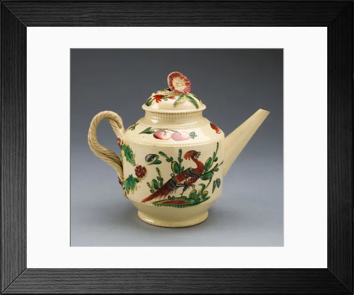 Framed Print : Teapot, Leeds, c. 1770. Creator: Unknown Framed Print : Teapot, Leeds, c. 1770. Creator: Unknown