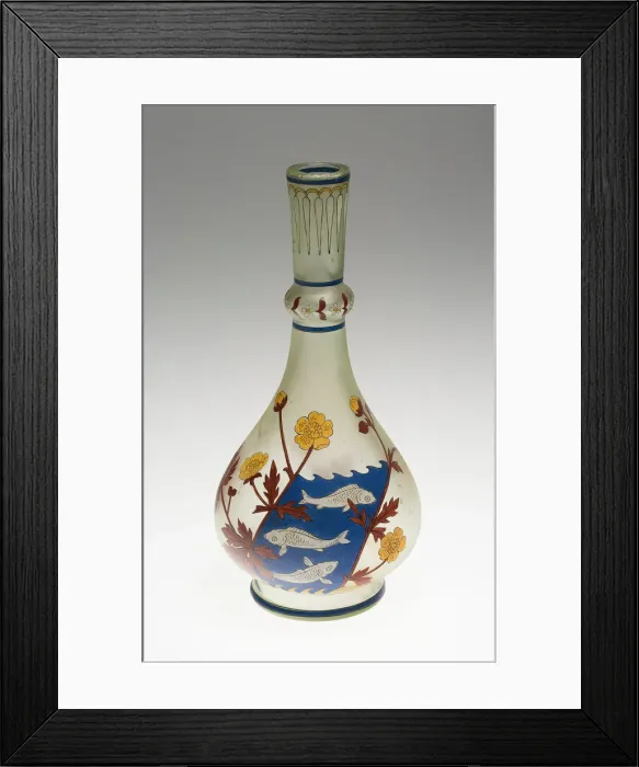 Framed Print : Vase, Silesia, c. 1899. Creators: Fritz Heckert Glass Refinery and Glassworks, Otto Thamm Framed Print : Vase, Silesia, c. 1899. Creators: Fritz Heckert Glass Refinery and Glassworks, Otto Thamm