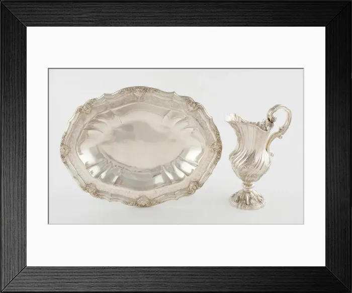 Framed Print : Ewer and Basin, Lisbon, c. 1750. Creator: Unknown Framed Print : Ewer and Basin, Lisbon, c. 1750. Creator: Unknown