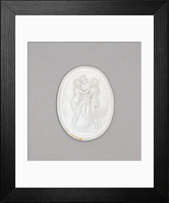 Framed Print : Three Graces, Scotland, Late 18th century. Creator: James Tassie Framed Print : Three Graces, Scotland, Late 18th century. Creator: James Tassie