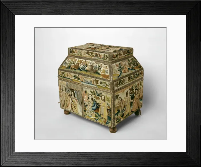 Framed Print : Casket Depicting Scenes from the Old Testament, England, 1668
