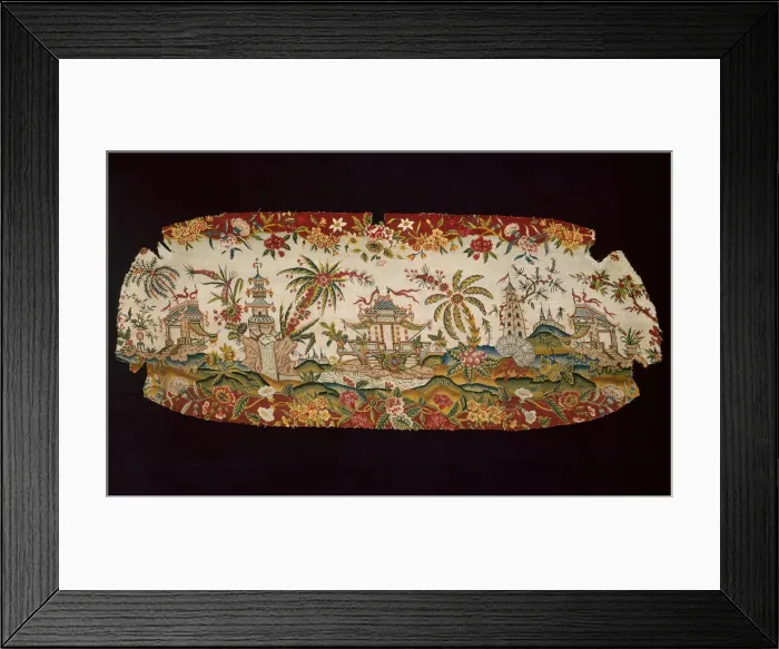 Framed Print : Panel (From a Settee), England, 1745 / 55. Creator: Unknown Framed Print : Panel (From a Settee), England, 1745 / 55. Creator: Unknown