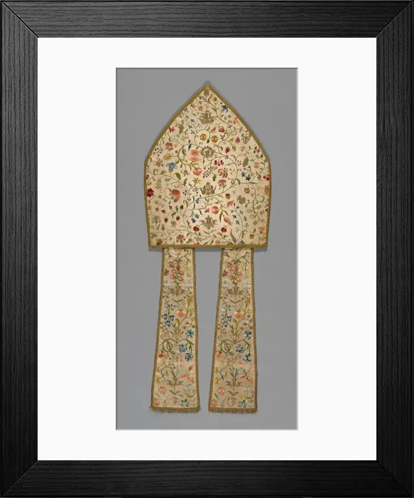 Framed Print : Mitre, Italy, 1750 / 1800. Creator: Unknown Framed Print : Mitre, Italy, 1750 / 1800. Creator: Unknown