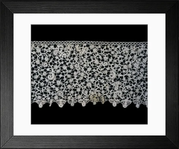 Framed Print : Flounce, Italy, 1675 / 1700. Creator: Unknown Framed Print : Flounce, Italy, 1675 / 1700. Creator: Unknown