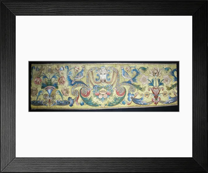 Framed Print : Altar Frontal, Italy, Late 17th century. Creator: Unknown Framed Print : Altar Frontal, Italy, Late 17th century. Creator: Unknown