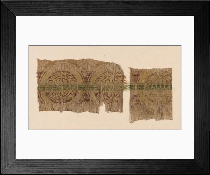 Framed Print : Two Fragments, Italy, 13th / 14th century. Creator: Unknown Framed Print : Two Fragments, Italy, 13th / 14th century. Creator: Unknown