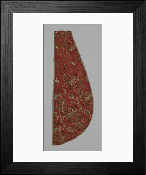 Framed Print : Fragment (probably from a Chasuble), Italy, 17th century. Creator: Unknown Framed Print : Fragment (probably from a Chasuble), Italy, 17th century. Creator: Unknown