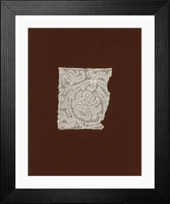 Framed Print : Fragment (Border), Italy, 1650 / 1700. Creator: Unknown Framed Print : Fragment (Border), Italy, 1650 / 1700. Creator: Unknown