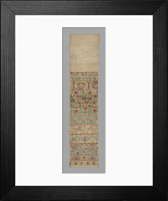 Framed Print : Sampler, England, 1651. Creator: Mary Bidgood