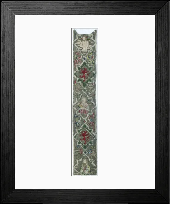Framed Print : Orphrey Band, Italy, c. 1390. Creator: Unknown Framed Print : Orphrey Band, Italy, c. 1390. Creator: Unknown