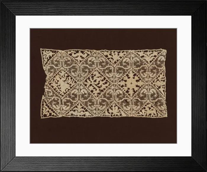 Framed Print : Fragment, Italy, Late 17th to early 18th century. Creator: Unknown Framed Print : Fragment, Italy, Late 17th to early 18th century. Creator: Unknown